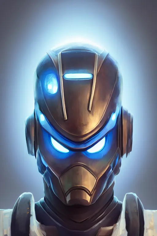 Image similar to epic mask helmet robot ninja portrait stylized as fornite style game design fanart by concept artist gervasio canda, behance hd by jesper ejsing, by rhads, makoto shinkai and lois van baarle, ilya kuvshinov, rossdraws global illumination radiating a glowing aura global illumination ray tracing hdr render in unreal engine 5