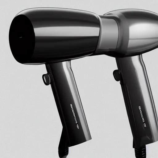 Prompt: hair dryer sideview, industrial design, highly detailed, rendered, keyshot, unreal engine, hard shadows, cinematic light, dynamic lines, 4 k