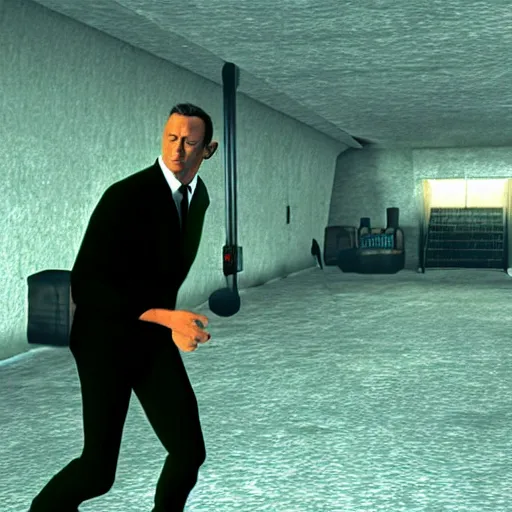 Prompt: daniel craig as james bond in goldeneye 0 0 7 n 6 4 screenshot