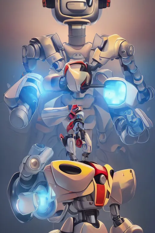 Image similar to metabots medabots medarotto medarot robot minimalist comics, behance hd by jesper ejsing, by rhads, makoto shinkai and lois van baarle, ilya kuvshinov, rossdraws global illumination ray tracing hdr radiating a glowing aura