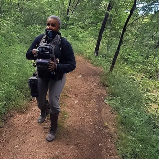 Image similar to Lori Lightfoot trail cam footage