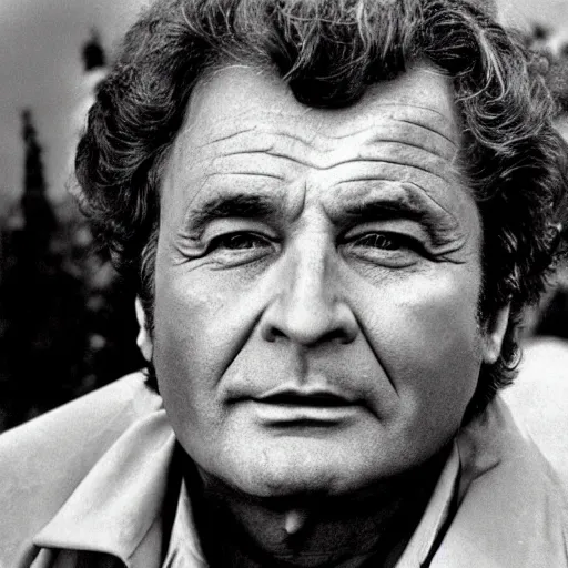 Prompt: heaven!!!!!!!!, gold gates of heaven!!!!!!!!, clouds on ground!!!!!, fog!!!, columbo as an angel at the gates of heaven, peter falk as columbo, symmetrical face!!!!, round symmetrical eyes!!!, color