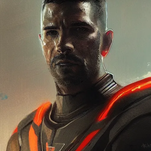 Image similar to portrait of a man by greg rutkowski, he looks like scott adkins, he is wearing a black superhero kevlar gear, highly detailed portrait, digital painting, artstation, concept art, smooth, sharp foccus ilustration, artstation hq