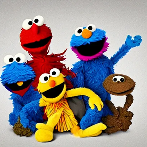 sesame street as a violent gang | Stable Diffusion | OpenArt