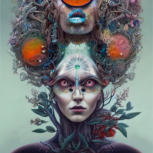 Prompt: the perfect expression of subconscious connects to the purified consciousness by rik oostenbroek, masterpiece, ultra detailed concept art, self - taught, wisdom, exclusive 8 k hd resolution