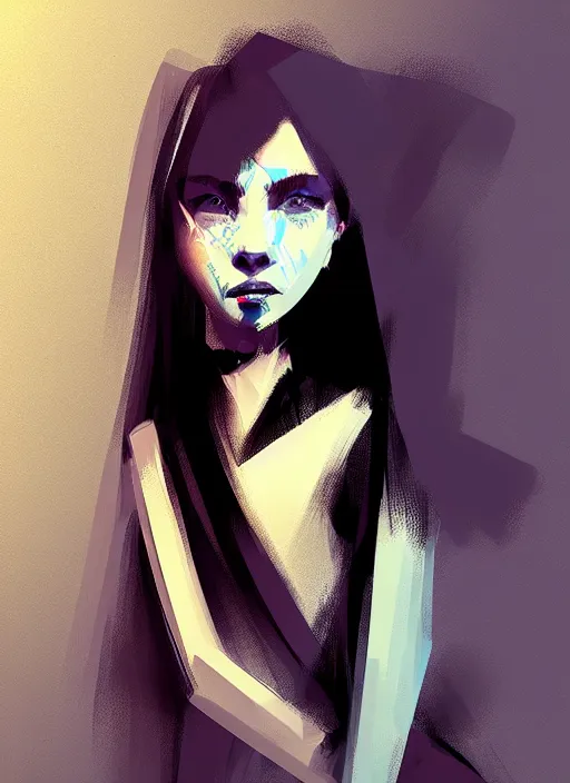 Prompt: portrait of a pretty young lady by benedick bana