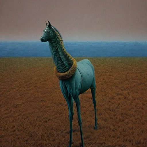 Prompt: bojack horseman made by zdzisław beksiński