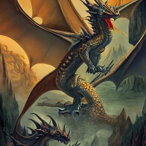 Image similar to Dragons