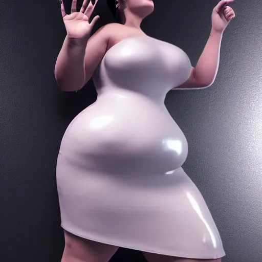 Prompt: a feminine curvy pale hot goth cutie wearing an elegant tight latex dress, cgsociety, photorealistic, sublime-cool-hyperadvanced-dark-amorous ambience, 16k, smooth, sharp focus, trending on ArtStation, volumetric lighting, fully clothed, thin waist