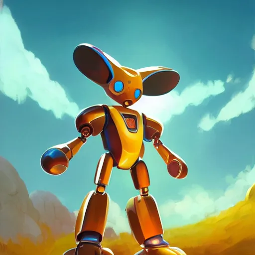 Prompt: rabbit robot metabots medabots medarotto medarot robot minimalist comics, behance hd by jesper ejsing, by rhads, makoto shinkai and lois van baarle, ilya kuvshinov, rossdraws global illumination ray tracing hdr radiating a glowing aura