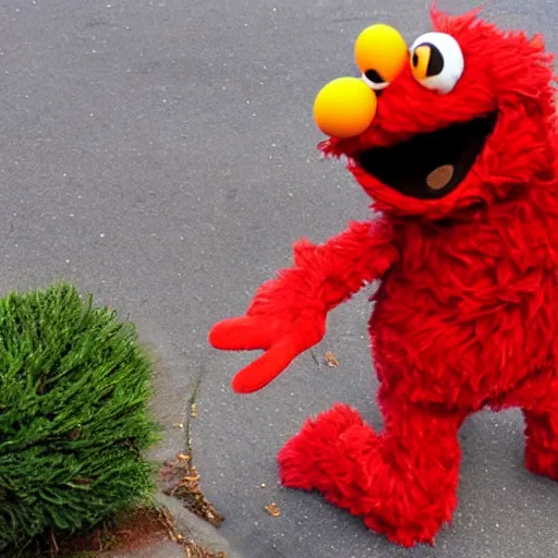 Prompt: elmo raccon