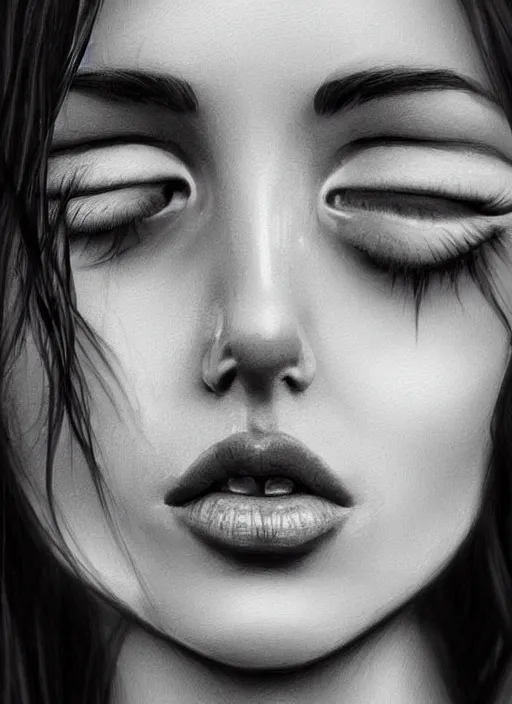 Image similar to up close portrait of a beautiful woman in black and white, photorealistic, upper body, in the style of kevin Kostic, art by diego fazio and diegoKoi stanley lau, intricate, elegant, hyper sharp focus, artgerm, 8k highly detailed