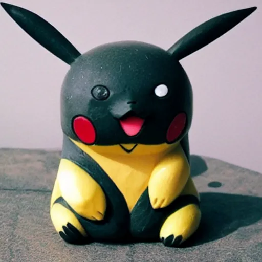 Image similar to Pikachu Sculpture made out of Granite