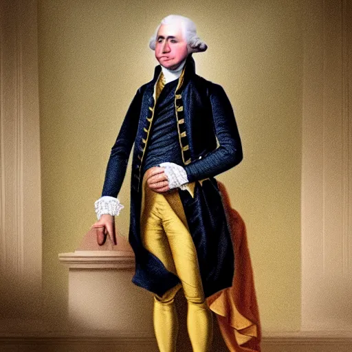 Prompt: photo of george washington as a real life person, dslr