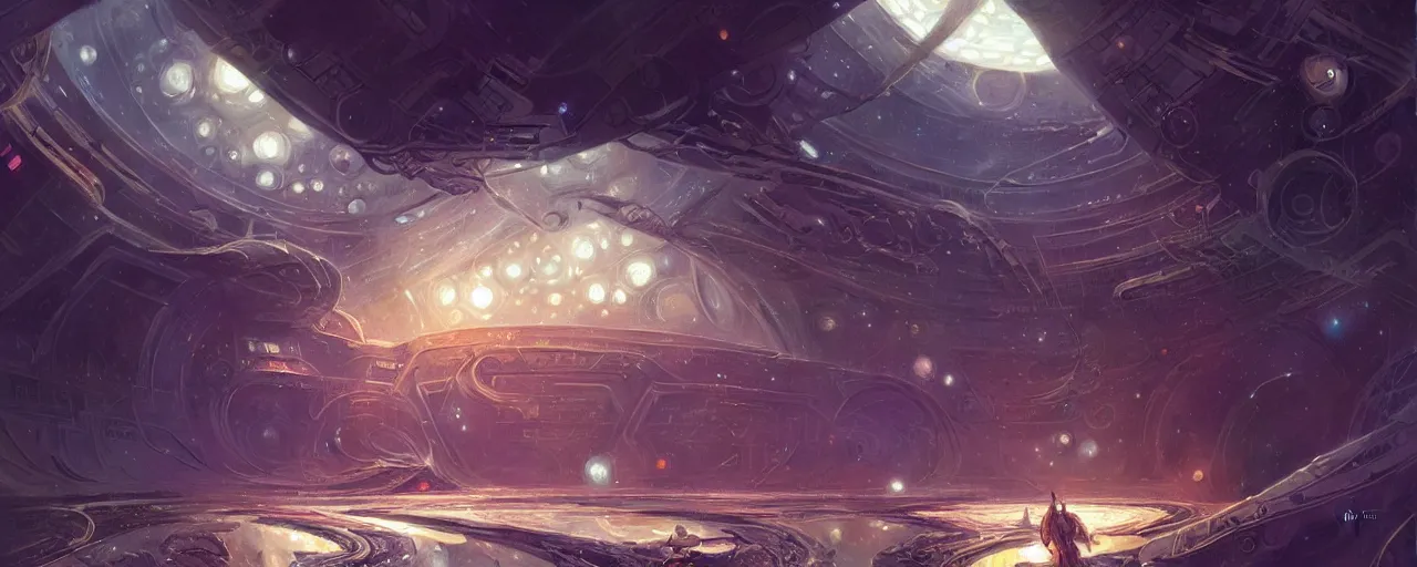 Image similar to A outside view of abandoned space station in the deep space, fantasy, intricate, elegant, highly detailed, digital painting, artstation, concept art, smooth, sharp focus, illustration, art by artgerm and greg rutkowski and alphonse mucha