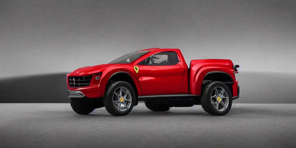 Image similar to “2020 Ferrari Pickup Truck, HD, ultra Realistic”