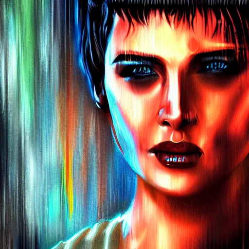 Image similar to Rachael from blade runner digital painting high quality