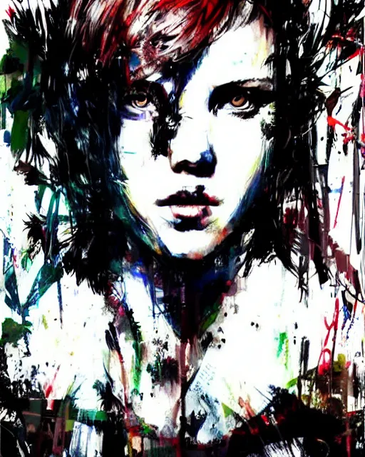 Image similar to epic portrait of millie bobby brown by yoji shinkawa