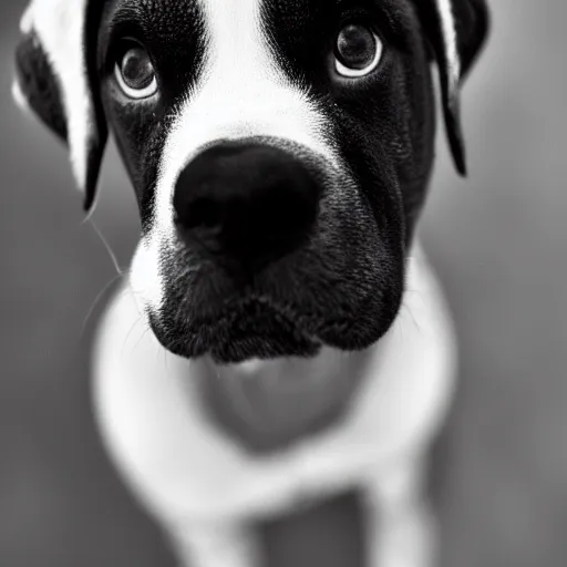 Image similar to 50mm photo, Owen Wilson symmetrical eyes holding a boxer puppy