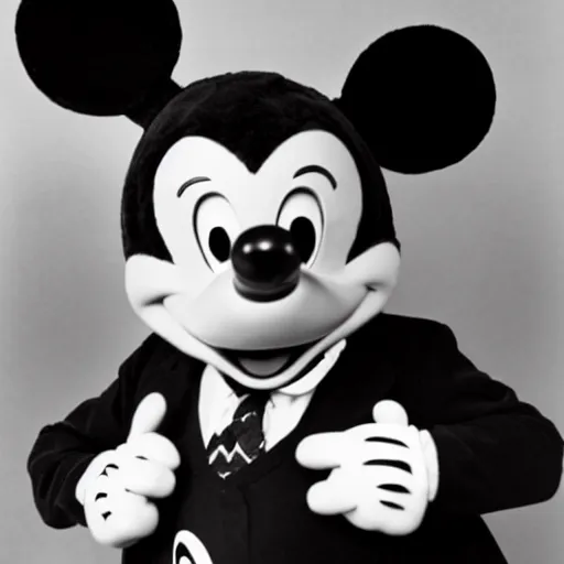 Image similar to walt disney dressed as mickey mouse