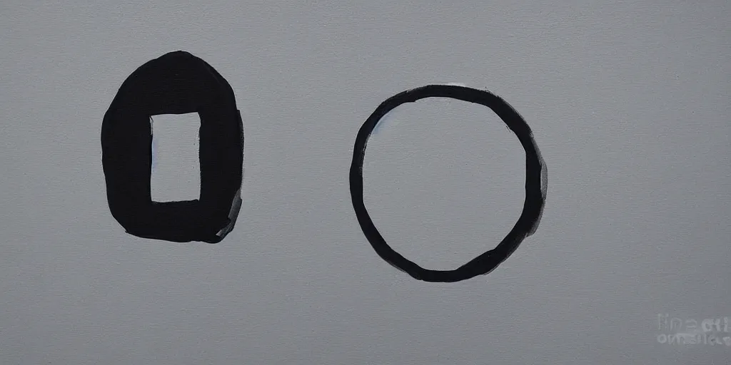 Image similar to detailed minimalistic painting of a portal