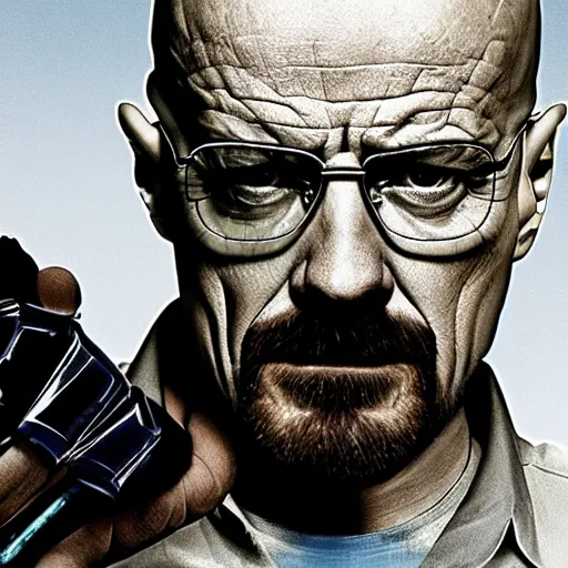 Image similar to walter white as venom