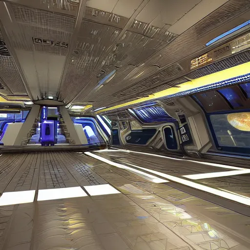 Image similar to sci - fi station interior