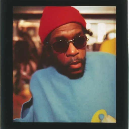 Image similar to Plato, 90s polaroid, by Saul Leiter, Jamel Shabazz, Nan Goldin