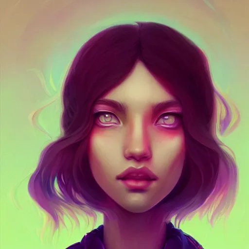 Prompt: portrait of a beautiful hippie, art by lois van baarle and ross tran and sam yang, digital art, high detail, sharp focus, unreal engine 5, trending on artstation, deviantart, pinterest, 4 k uhd image