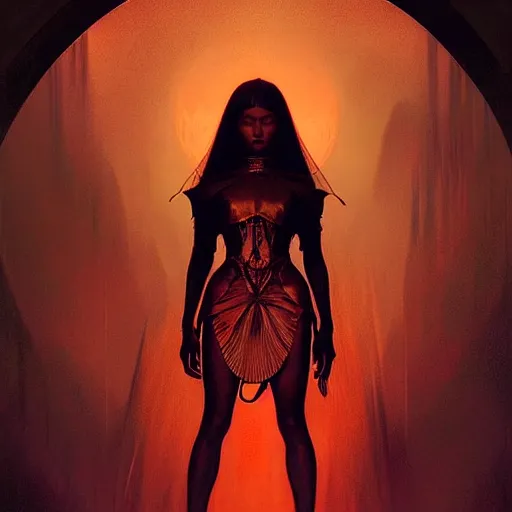 Prompt: symmetry!! portrait of a silhouette of a woman in the world of z bruce pennington, horror, fashion, dark!! intricate, elegant, highly detailed, digital painting, artstation, concept art, smooth, sharp focus, illustration, art by artgerm and greg rutkowski and alphonse mucha