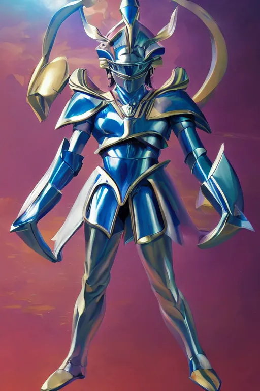 Image similar to 3 d 2 0 2 2 knights of the zodiac saint seiya battle for sanctuary hero suit armor comics mask minimalist, behance hd by jesper ejsing, by rhads, makoto shinkai and lois van baarle, ilya kuvshinov, rossdraws global illumination