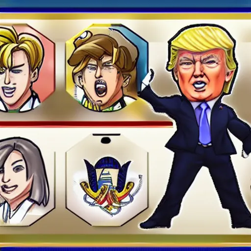 Prompt: donald trump as a gacha life character