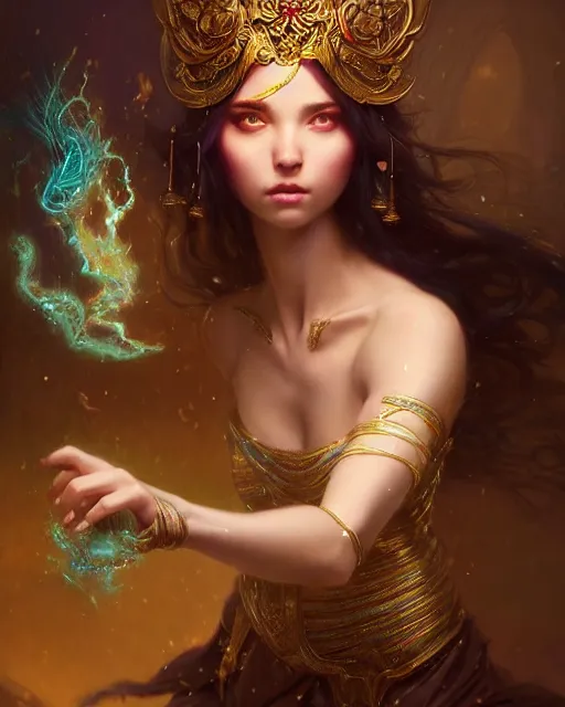 Image similar to a ( ( girl as personification of intellect ) ), beauty, fantasy, ornate, digital painting by krenz cush art, greg rutkowski, artgerm, laurie greasly, wlop, intricate, highly detailed!!, sharp focus, smooth, epic composition, unreal engine, masterpiece, 8 k, interesting background