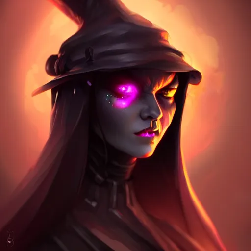 Image similar to dark witch character, highly detailed, digital painting, artstation, concept art, smooth, sharp focus, illustration