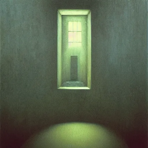 Image similar to Hidden commuter ghost. Zdzisaw Beksinski.