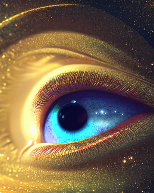 Prompt: hyper realistic photo of beautiful green eye reflecting a sky full of a billion stars, hyper realistic, fractal art, art station, coherent design, symmetrical, vivid colour, complementary colour, golden ratio, detailed, sharp lines, intricate, rainbow shift, in unreal 3 d engine, ray tracing, octane render