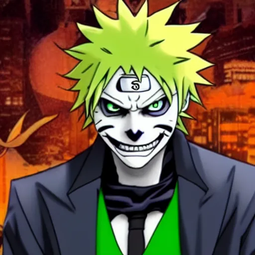 Image similar to Joker looks like Naruto