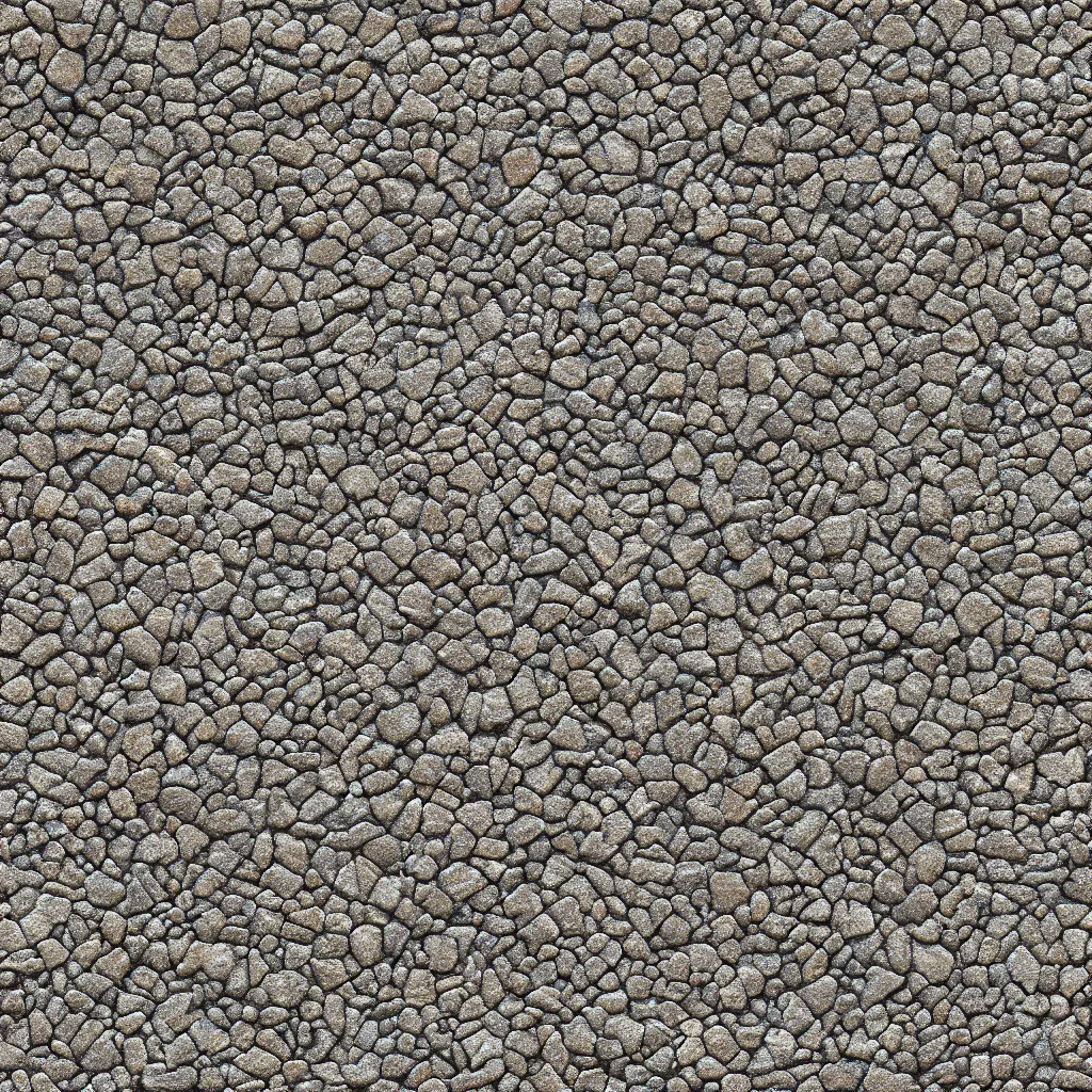 Prompt: photo of an irregular Gravel ground texture, seamless micro detail