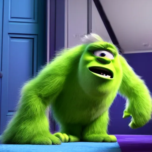 Image similar to boris johnson in monsters inc, 4 k image