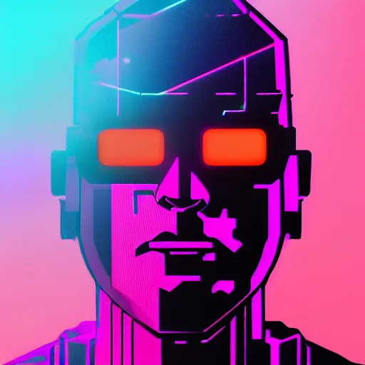 Image similar to vaccine man, portrait, vaporwave, synthwave, neon, vector graphics, cinematic, volumetric lighting, f 8 aperture, cinematic eastman 5 3 8 4 film, photorealistic