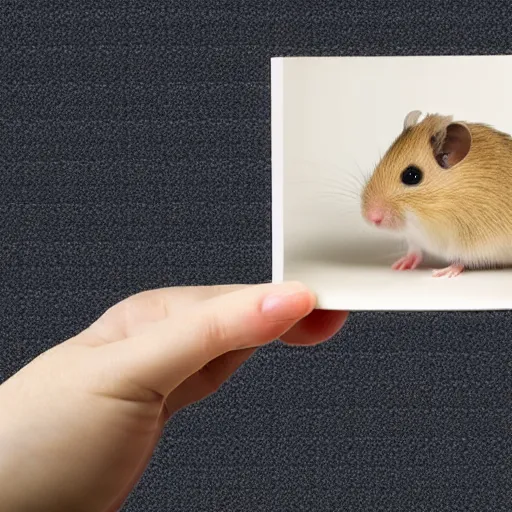 Prompt: a hamster mathematician