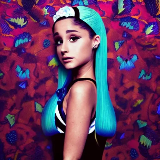 Prompt: beutiful ariana grande in the style of surrealism 8 k