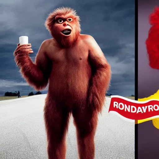 sasquatch vs ronald mcdonald presidential race, | Stable Diffusion ...