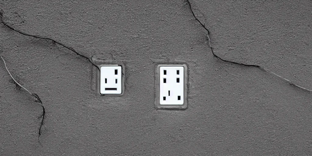 Prompt: plug!!!! plugged in ( ( socket ) ) sparking!!!!!!!!!!!!! shock!!! lightning!!!! electricity wires concrete