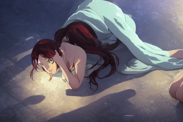 Image similar to octopus wrapped around woman, highly detailed, 4k resolution, lighting, anime scenery by Makoto shinkai