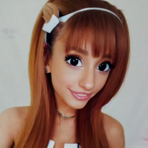 Image similar to ariana grande as an anime girl