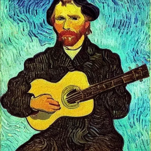 Image similar to Don Mclean by Vincent Van Gogh