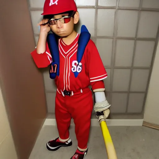 Image similar to Paranoia Agent Lil' Slugger cosplay