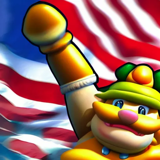 Image similar to bowser is elected president of the united states, 4k, realism