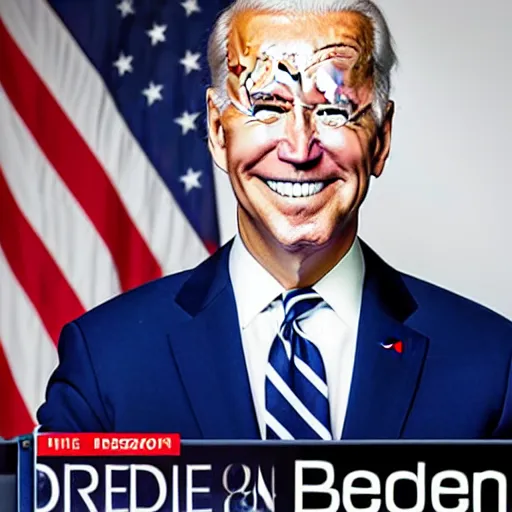 Image similar to joe biden suspiciously looking into the camera, portrait, magazine photograph, cnn, fox news, looking confused